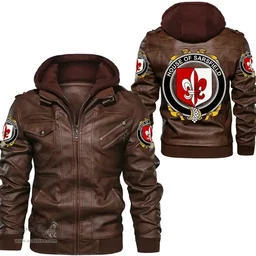 Irish House of SARSFIELD Coat of Arms Family Crest Ireland Leather Jacket Irish Jackets