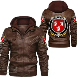 Irish House of RYAN (O?Mulrian) Coat of Arms Family Crest Ireland Leather Jacket Irish Jackets