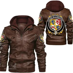 Irish House of O'MAHONY Coat of Arms Family Crest Ireland Leather Jacket Irish Jackets