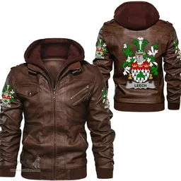 Irish Lee or O'Lee Coat of Arms Family Crest Ireland Leather Jacket Irish Jackets