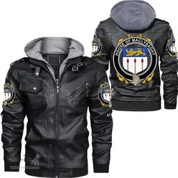 Irish House of MACLYSAGHT Coat of Arms Family Crest Ireland Leather Jacket Irish Jackets