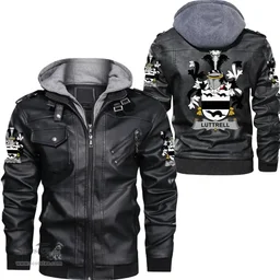 Irish Luttrell Coat of Arms Family Crest Ireland Leather Jacket Irish Jackets