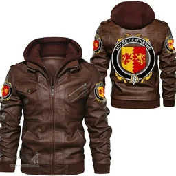 Irish House of O'HEYNE Coat of Arms Family Crest Ireland Leather Jacket Irish Jackets