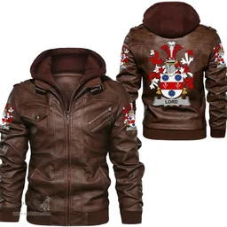 Irish Lord Coat of Arms Family Crest Ireland Leather Jacket Irish Jackets