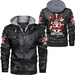 Irish Lord Coat of Arms Family Crest Ireland Leather Jacket Irish Jackets