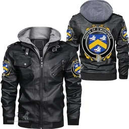Irish House of O'MORONEY Coat of Arms Family Crest Ireland Leather Jacket Irish Jackets