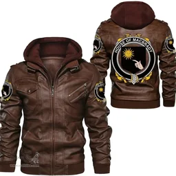 Irish House of MACBRADY Coat of Arms Family Crest Ireland Leather Jacket Irish Jackets