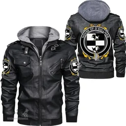 Irish House of O'SULLIVAN Coat of Arms Family Crest Ireland Leather Jacket Irish Jackets