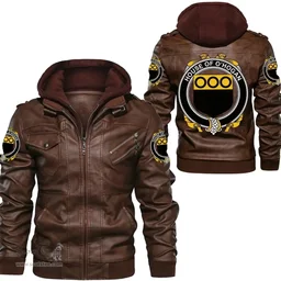 Irish House of O'HOGAN Coat of Arms Family Crest Ireland Leather Jacket Irish Jackets