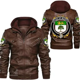 Irish House of MURPHY (O?Morchoe) Coat of Arms Family Crest Ireland Leather Jacket Irish Jackets