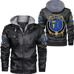 Irish House of O'MOLONY Coat of Arms Family Crest Ireland Leather Jacket Irish Jackets