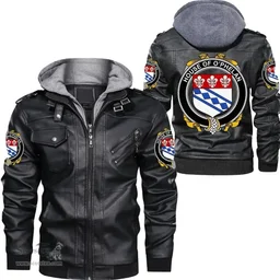 Irish House of O'PHELAN Coat of Arms Family Crest Ireland Leather Jacket Irish Jackets