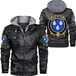 Irish House of TOBIN Coat of Arms Family Crest Ireland Leather Jacket Irish Jackets