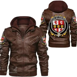 Irish House of O'MURPHY (Muskerry) Coat of Arms Family Crest Ireland Leather Jacket Irish Jackets