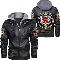 Irish House of MACTIERNAN Coat of Arms Family Crest Ireland Leather Jacket Irish Jackets