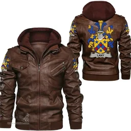 Irish Lany or Laney Coat of Arms Family Crest Ireland Leather Jacket Irish Jackets