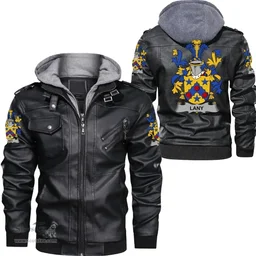 Irish Lany or Laney Coat of Arms Family Crest Ireland Leather Jacket Irish Jackets
