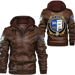 Irish House of MACSHEEHY Coat of Arms Family Crest Ireland Leather Jacket Irish Jackets