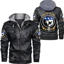 Irish House of O'DORAN Coat of Arms Family Crest Ireland Leather Jacket Irish Jackets