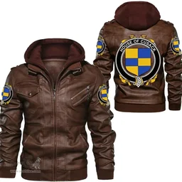 Irish House of CUSACK Coat of Arms Family Crest Ireland Leather Jacket Irish Jackets