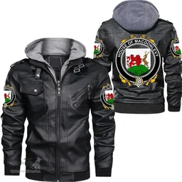 Irish House of MACDONLEVY Coat of Arms Family Crest Ireland Leather Jacket Irish Jackets