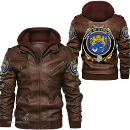 Irish House of O'FOGARTY Coat of Arms Family Crest Ireland Leather Jacket Irish Jackets