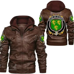 Irish House of O'HORAN Coat of Arms Family Crest Ireland Leather Jacket Irish Jackets