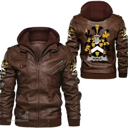 Irish Noble Coat of Arms Family Crest Ireland Leather Jacket Irish Jackets