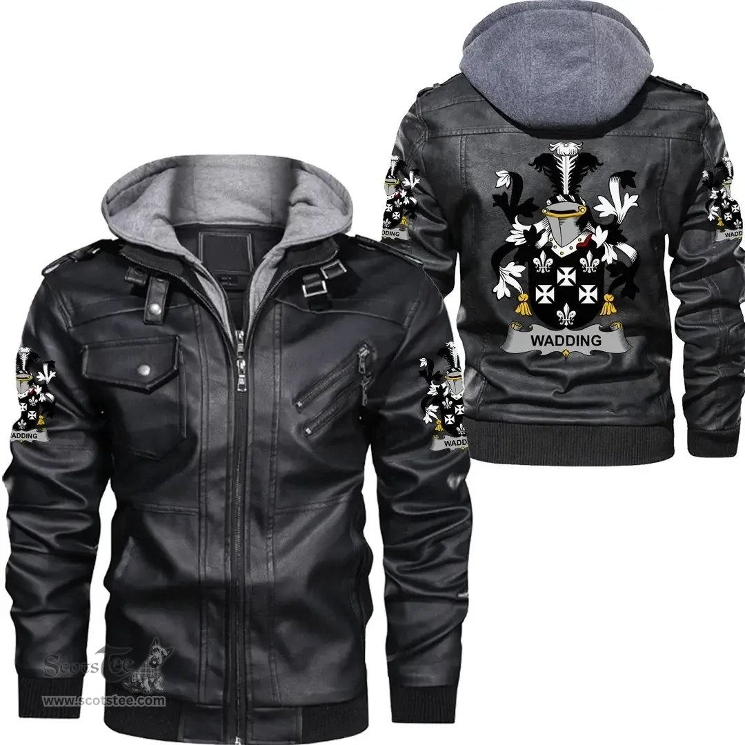 Irish Wadding Coat of Arms Family Crest Ireland Leather Jacket Irish Jackets