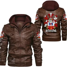 Irish Mulvihill or O'Mulvihill Coat of Arms Family Crest Ireland Leather Jacket Irish Jackets