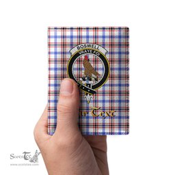 Scottish Boswell Modern Clan Crest Tartan Mens Leather Wallet Tartan Wallet