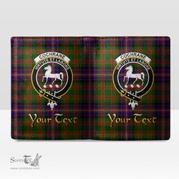 Scottish Cochrane Modern Clan Crest Tartan Mens Leather Wallet Tartan Wallet