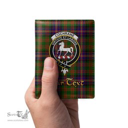 Scottish Cochrane Modern Clan Crest Tartan Mens Leather Wallet Tartan Wallet