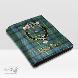 Scottish FERGUSON ANCIENT Clan Crest Tartan Mens Leather Wallet Tartan Wallet