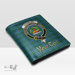 Scottish Douglas Ancient Clan Crest Tartan Mens Leather Wallet Tartan Wallet