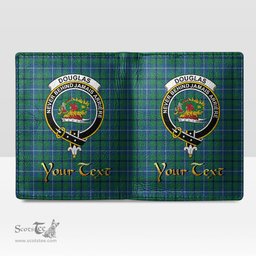 Scottish Douglas Ancient Clan Crest Tartan Mens Leather Wallet Tartan Wallet