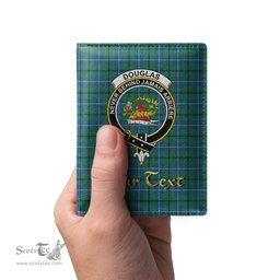 Scottish Douglas Ancient Clan Crest Tartan Mens Leather Wallet Tartan Wallet
