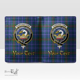 Scottish Edmonstone Clan Crest Tartan Mens Leather Wallet Tartan Wallet