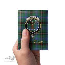 Scottish Davidson Ancient Clan Crest Tartan Mens Leather Wallet Tartan Wallet
