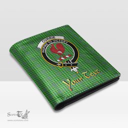 Scottish Currie Clan Crest Tartan Mens Leather Wallet Tartan Wallet