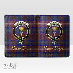 Scottish Chisholm Hunting Modern Clan Crest Tartan Mens Leather Wallet Tartan Wallet