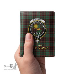 Scottish Buchan Ancient Clan Crest Tartan Mens Leather Wallet Tartan Wallet