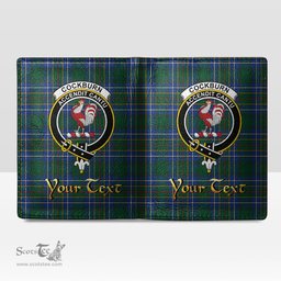 Scottish Cockburn Ancient Clan Crest Tartan Mens Leather Wallet Tartan Wallet