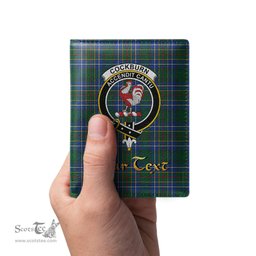 Scottish Cockburn Ancient Clan Crest Tartan Mens Leather Wallet Tartan Wallet