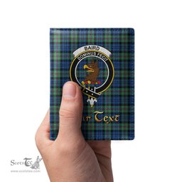 Scottish Baird Ancient Clan Crest Tartan Mens Leather Wallet Tartan Wallet