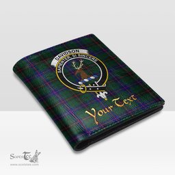 Scottish Davidson Modern Clan Crest Tartan Mens Leather Wallet Tartan Wallet