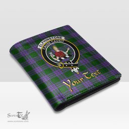 Scottish Elphinstone Clan Crest Tartan Mens Leather Wallet Tartan Wallet