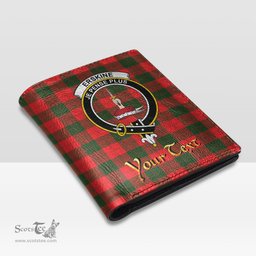 Scottish Erskine Modern Clan Crest Tartan Mens Leather Wallet Tartan Wallet