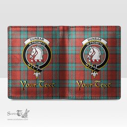 Scottish Dunbar Ancient Clan Crest Tartan Mens Leather Wallet Tartan Wallet