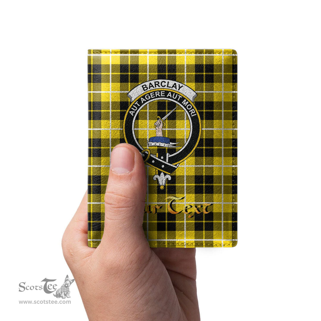Scottish Barclay Dress Modern Clan Crest Tartan Mens Leather Wallet Tartan Wallet